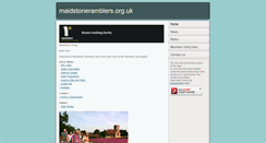 Desktop Screenshot of maidstoneramblers.org.uk